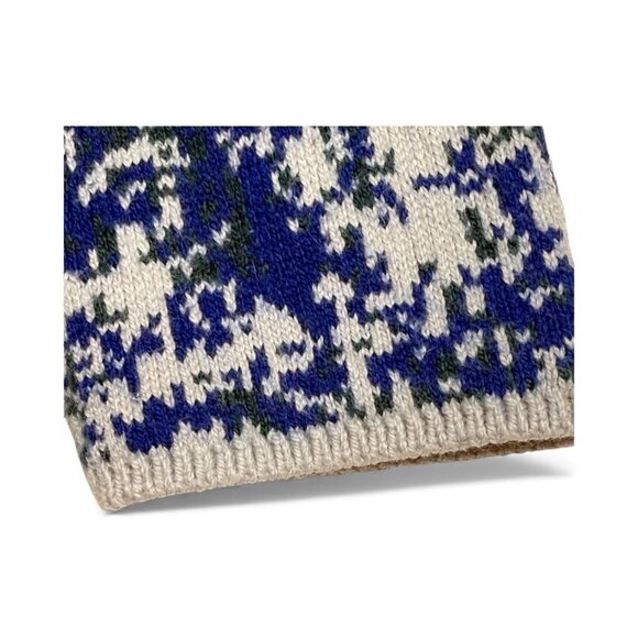 Lululemon Merino Wool Blend Abstract Knit Sweater Blue Green Size 2 - Picture 4 of 10